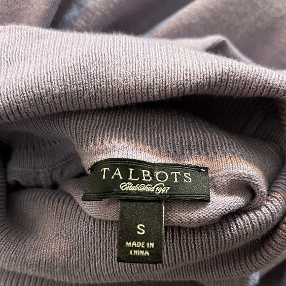 TALBOTS Lavender Turtleneck Sweater Sz S - Picture 3 of 4